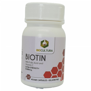 Biotin Extra Strength 10 000mcg 30 Veggie Capsules