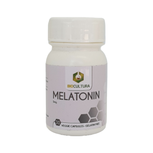 Melatonin 5mg sleep support capsules bottle - BioCultura